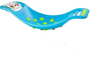 FAT BRAIN TOYS Fat Brain Teeter Popper Blue, Wobble Balance Board, Balance Board with Popping Sounds, Kids Preschool Toy, Popping Board, Gross Motor Skills Development, Balance Board for Kids Aged 3 Years +