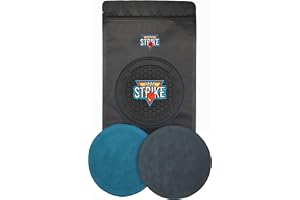 MMSTRIKE 2 x Bowling Shammy Läderdyna + Svart GripFlex Gummibas Skivkrok & Loop System.Oljeborttagning och Surface Sanding. Ersättningsbar Bowling Shammies