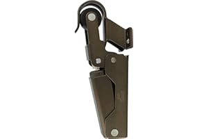 Amig - Aluminiowy uchwyt hydrauliczny w kolorze brązu do hamulców lub zatrzymywania drzwi o maksymalnej wadze 40 kg i 85 cm Szerokość | Amortyzator przeciwwstrząsowy i uchwyt | Zawiera śruby