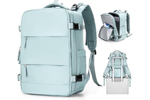 BJLFS Sac à dos Voyage Cabine 40x20x25 Ryanair Bagage Cabine 45x36x20 Easyjet Sac de voyage femme cabine avion Sac à dos ordinateur portable homme 14 pouces Sac de Sport avec Compartiment Chaussures