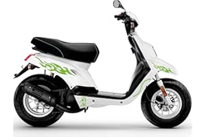 DualColorStampe Adesivi Compatibili con BOOSTER MBK Deezer Freccia DX-SX accessori stickers Motociclo colore a scelta COD.M0139 (VERDE FLUO)