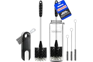 Holikme Flaschenbürste Reinigungsbürste 6 Stück, Langer Griff flaschenreiniger, Flaschenbürsten reinigungsbürsten für Wasserflasche, schmalen Hälsen, Teekannen, Trinkgläser