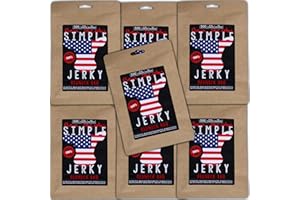 BEN JACOBS Beef Jerky Redneck BBQ 6 x 50g, bœuf nourri à l'herbe autrichien de qualité supérieure, sans additifs ni conservateurs (Redneck BBQ)