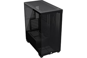 CORSAIR 3500X Mid-Tower ATX Case per PC - Vetro Temperato Panoramico - Compatibile con Scheda Madre a Connessione Inversa - Nessuna Ventola Inclusa - Nero