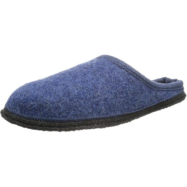 Walk-vilten pantoffels Lind - rubberen zool 42