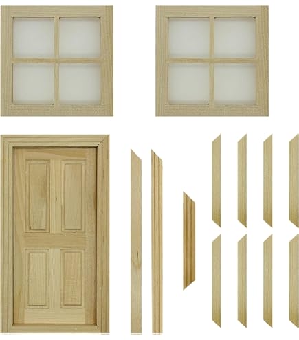 YARNOW 20 Cornici Per Finestre In Legno Per Case Delle Bambole - Di