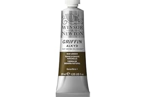 Winsor & Newton Griffin 37ml Alkyd Fast Drying Oil Colour Tube - Raw Umber