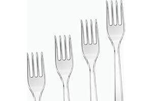 ‎COMMERLINE Commerline Plastikgabel 100 Stück | Plastikbesteck Plastikgabeln | Mehrweg & Robust Plastik Gabel | Party Besteck Wiederverwendbar Kuchengabeln | Spülmaschinenbeständig gemäß