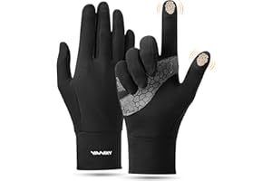 YANIKY Laufhandschuhe Touchscreen Handschuhe Herren Damen Leichte Sport Handschuhe Unisex Winddicht Winter Fahrradhandschuhe rutschfest Winterhandschuhe für Laufen Fahren Radfahren