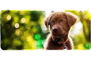 Silent Monsters Tappetino Mouse XXL 90 x 40 cm, Grande, cucciolo di cane, con Bordo Cucito, Durevoli, antiscivolo e silenzioso, gioco, ufficio, casa, lavabile, arrotolabile, Tappetini Gaming Mousepad