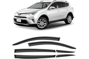 CLIM ART Deflectores de Aire para/Compatible con Toyota RAV4 2013-2018 SUV, deflectores de Viento, Cortavientos Ventana Coche, Adhesivos, 6 unidade