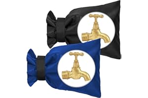 VPB Outside Tap Covers for Winter，2Pcs Thickened Outdoor Tap Cover，Insulated Protector Outdoor Faucet Covers for Winter from Freezing Bursting，Waterproof Thickened Thermal Tap Jacket