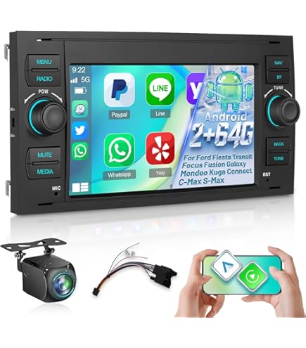 Erisin Android 14 8-Kern 4GB 64GB Autoradio GPS Navi für SEAT Ibiza