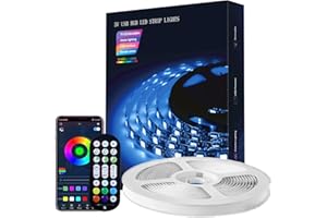 DTQJ Led Strip Light,3M 9 Colours RGB Lumi Light USB Music Sound Sync Blue Lights,TV Lights for 32-60inch TV Backlight,Led Strip Behind TV light Lighting with Remote Control Bluetooth APP for Xmas Decor