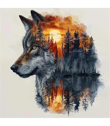 Activité Créative Reofrey Kit Peinture Par Numéros Adulte - 2 Toiles Champignon 20x30cm Peinture Acrylique Pinceaux