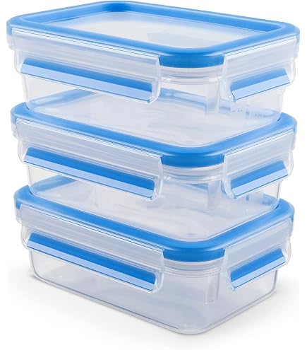 Set Contenitori Per Alimenti Grizzly - 8 Pezzi Rotondi, Ermetici E Impilabili - Per Frigo, Microonde E Lavastoviglie