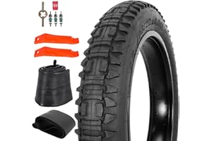 WEIYINGSI Heavy Duty 20/26x4 E-Bike Fat Tires High-Performance Wear-Resistant 20/26X4.0 Fat Tire and Tube Sets for 20/26 Inch E-Bike Mountain Snow Bike Tire - 1/2Pack