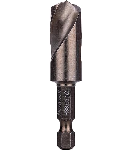MaxTool Metallbohrer 37/64" – HSS M2, 118° Spitze, 15,2 Cm Lang, Reduzierter Schaft 1,27 Cm