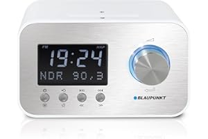 ‎BLAUPUNKT Blaupunkt CLRD 40 Radiowecker DAB+ mit Stromkabel – Digitaler Radio Wecker mit RDS, Funkuhr, dimmbarem LCD-Display, Sleep-Timer, Weckfunktion, UKW, Uhrzeit & Datum, klarer Klang, kompakt & modern