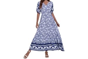 NNGOTD Robe D'été Femme Robe Femme Tencel Bambou Chic Sexy Bohème Pas Cher Robe de Décontractée Robe Ete Femme Robe de Cocktail Vintage Robe Mini Robe Les Casual Robe de Plage Robe Femme Chic et élégant