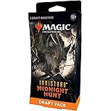 Magic The Gathering Draft Pack da tre Buste di Innistrad: Caccia di Mezzanotte, 45 Carte di (Versione Inglese)