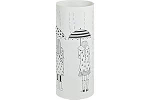 HAKU Möbel Umbrella Stand White, Metal - Size: H 45 cm X Ø 18 cm, Style: Modern