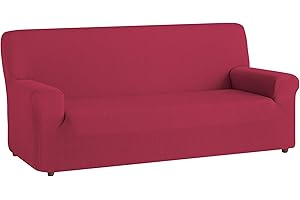 ‎TEXTIL-HOME Textil-home Elastischer Sofabezug TEIDE, Sofahusse Couchbezug - 2 Sitzer - 130 a 180 cm. Farbe Rot