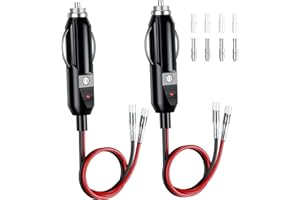 ‎KEWIG Zigarettenanzünder Stecker Adapter, Autostecker Universalstecker 12V/24V mit 10A/15A Sicherung für LKW Fahrzeuge und Waagen Zigarettenanzünder Buchse