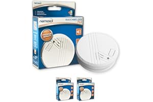 2X détecteur de fumée Nemaxx FL2 - détecteur de fumée de qualité et Selon la Norme en 14604 avec la Technologie photoélectrique Sensible