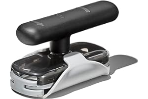 OXO Good Grips Obrotowy otwieracz do słoików z podkładką, czarny