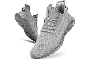 Linenghs Mens Running Trainers Walking Tennis Sports Shoes Gym Outdoor Casual Ligthweight Sneakers