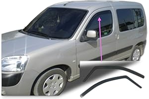 AC WOW 2X Deflectores de Aire Compatible con Citroën Berlingo Peugeot Partner Ranch 1996-2008 (Mk1) Derivabrisas protección Sol Lluvia Nieve Viento Vidrio acrílico PMMA de Primera Calidad