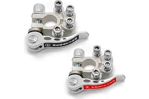 YGL Connecteur de Borne de Batterie,Cosse Batterie de Borne Supérieure Électrodes Bornes Positives et Négatives de Type SAE/JIS A,pour Voitures, Camions, Autobus (1 Paire)