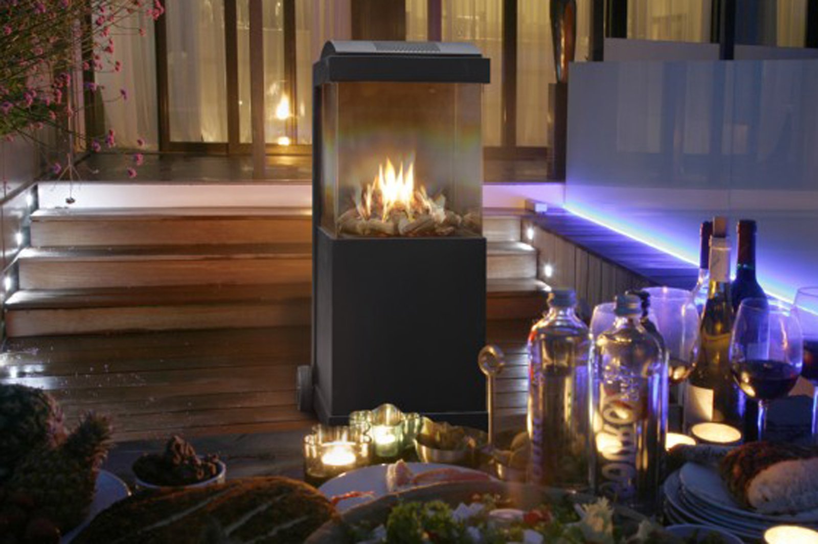 FABER Gartenkamin theBUZZ, schwarz, mit Rädern – Bild 4