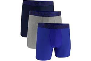 Under Armour Herren Boxershorts aus Performance-Baumwolle im 3er-Pack, 15 cm Beinlänge – atmungsaktiv, feuchtigkeitsableitend, weiches Tragegefühl, ganztägiger Komfort