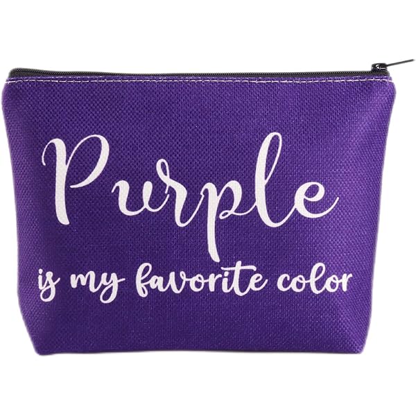 Lila Make-up-Tasche „Purple Lovers“ – Kosmetiktasche Aus Polyester Mit Reißverschluss, 23,5x17 Cm, Perfekt Als Geschenk