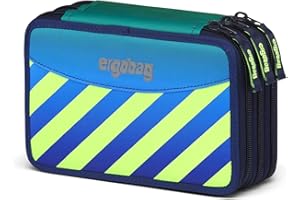 ergobag Maxi Mäppchen Set 40-Teilig, Lyra Bunt- und Filzstifte, Kleingeld Fach, Lineal, Schere