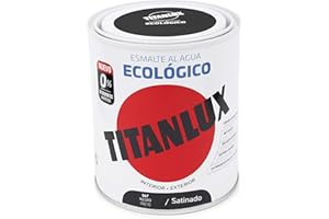 Titanlux Ecológico Esmalte al agua mulisuperficie Satinado Negro 250 ml
