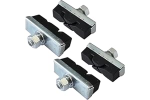 cyclingcolors 4x pattini freno bici 40mm ganasce pastiglie tipo-X con vite vintage eroica bicicletta gomma, nero