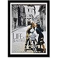 GRAY WALL - Hollywood Poster Frame Life IS Beautiful Movie Framed Acrylic Glass Poster For Room & Office (10 Inch X 13 Inch, Multicolor)
