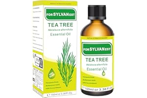 FORSYLVANEST Olio Essenziale di Tea Tree 100ML 100% Puro Naturale Olio Aromaterapico per Massaggi SPA Cura Della Pelle e Dei Capelli Bagni 3.38 Fl.Oz (Tea Tree)