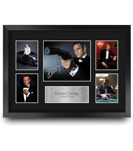 HWC Trading FR A3 James Bond Goldfinger Sean Connery Cadeaux imprimés affiche photo autographe signée pour les fans de cinéma - A3 Encadré HWC Trading FR A3 James Bond Goldfinger Sean Connery Cadeaux imprimés affiche photo autographe signée pour les fans de cinéma - A3 Encadré