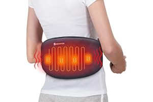 Comfier Ceinture Lombaire Chauffante avec Massage - Coussin chauffant pour le dos, Ceinture Massante Chauffante par vibration avec arrêt automatique, Cadeau Homme/Femme/Parents…