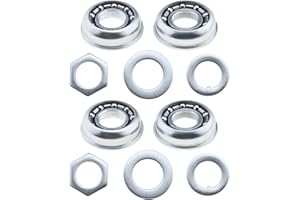 YINETTECH Lot de 2 ensembles de supports de pédalier de rechange pour roulements à billes de 5/16" - Accessoires de course vissés pour plage et croiseurs