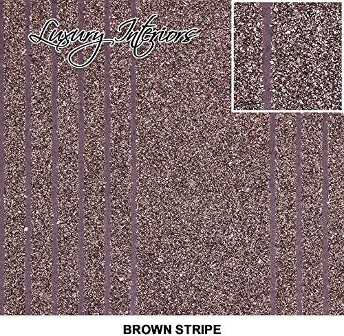 Luxury Furnishings Mica Stone MS-Range Wallpaper | Brain Yates | Wall Covering For Home, Bedroom, Dining Rooms &amp; Wall Decoration - MS Chocolate Brown (100cm x 91cm (Meter)) | Designer Wall Paper| By