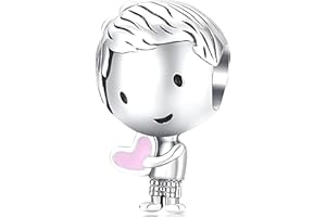 JCALEYDO Charm, Plata de Ley 925, Compatible con Pulsera Pandora