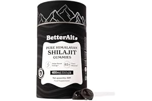 Better Alt Pure Himalayan Shilajit Gummies with 100% Shilajit |High Potency Gold Grade| 60 Gummies for Energy Boost & Immune Support, 75%+ Fulvic Acid| Travel Friendly - Tamarind Flavor