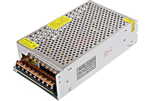 WEISHUO Zasilacz 24V 10A, AC 110/220 V na DC 24V 240W Uniwersalny Regulowany Zasilanie LED Transformator