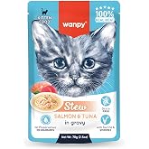 Wanpy Pouch Somonlu ve Ton Balıklı Yaş Kedi Maması 70gr x 10 Adet