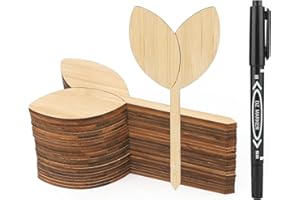 KINGLAKE 30 pezzi 12CM etichetta bambù per piante etichetta del giardino etichetta della